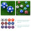 12 stk. flerfarvede bordfodbolde til reservefodbolde 5