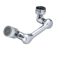 1080 Rotatable Kitchen Faucet Aerator with Anti‑Splash Water Flow and Extended Reach Spray Head (Color: C Long Style)