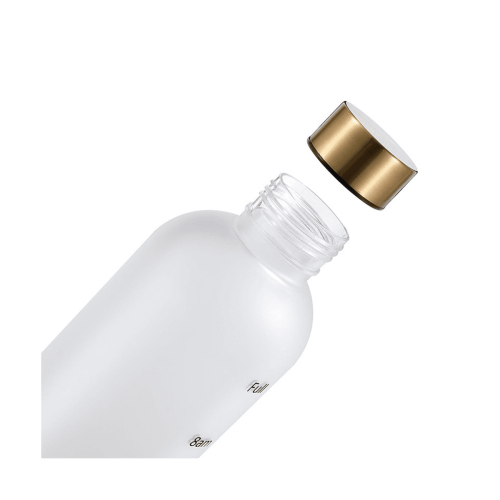 Botella de agua reutilizable de 1 litro con Time32Motivational, color blanco. 1