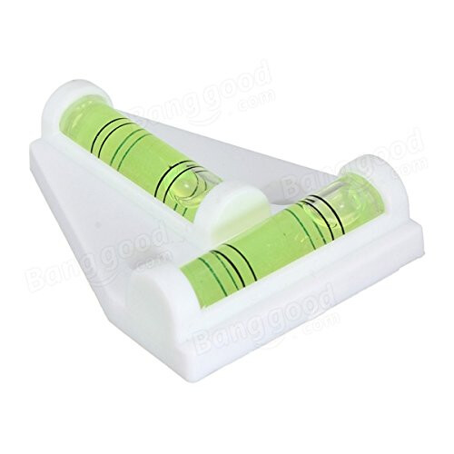 Mini Spirit Level 2 Way T Shape Caravan Level Tool for Camper Van Trailer Table White 1