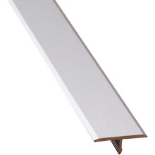Aluminum Floor Transition Strip for Uneven Floors, Low Profile Peel and Stick Threshold Ramp Reducer, Silver 100cm