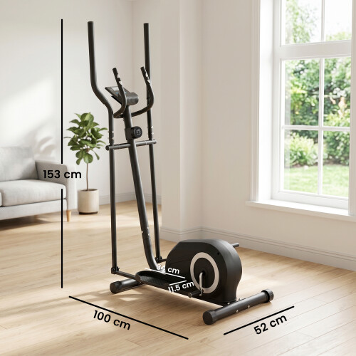 SPORTNOW Quiet Magnetic Elliptical Cross Trainer with Bluetooth 1
