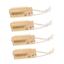 4pcs Nail Cleaning Brush Set with Deep Cleaning Bristles and EasyGrip Handle for Home and Salon Use
