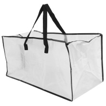 Heavy Duty Moving Storage Bag with Zipper and Handles, Large Capacity Organizer Tote for Home and Travel