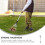 Metal Garden Rake Adjustable Telescopic Foldable 5