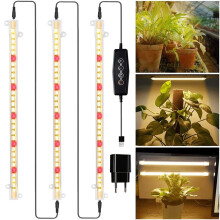 Lâmpada de cultivo compacta de espectro completo, luminosidade semelhante à solar para plantas de interior, opções de montagem flexíveis e