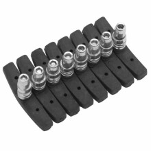 Pastillas de freno de máxima potencia de frenado, amplia compatibilidad con bicicletas con freno V-Brake, cuerpo curvado simétrico para llantas de