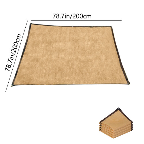 Voile d'ombrage rectangulaire 1,98 m x 1,98 m 2