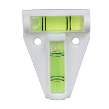 Mini Spirit Level 2 Way T Shape Caravan Level Tool for Camper Van Trailer Table White