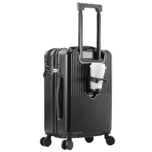 20 Inch Carry On Spinner Luggage with Front Flap Access, Ergonomic Handle and 360 Smooth Rolling