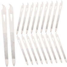 20pcs Durable Metal Nail File Set for Thick Toenails Pedicure Tools Professional Salon Use