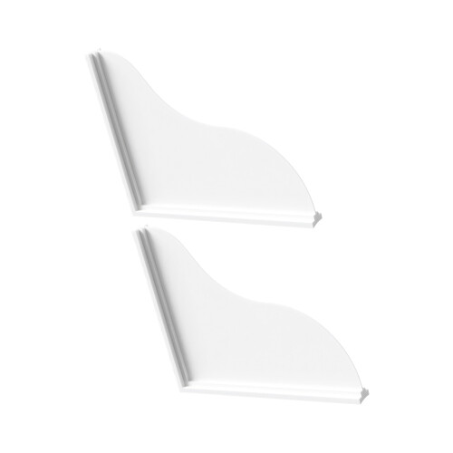 Stretchy Shower Barrier Panel Works With All Tub designs-White
