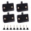 4 Pcs Cabinet Door Light Switch 12V Automatic Wardrobe Closet Sensor Easy Installation Black 1