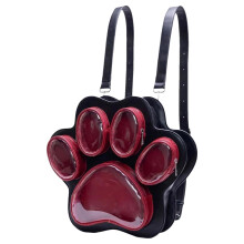 Cute Cat Paw Backpack for Women and Girls, Large School Bag with Plush Doll, Lightweight Travel Design