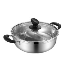 Stainless Steel Hot Pot Cooking Pot for Household Use 1Pcs