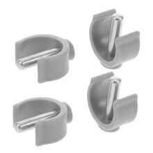 Cane Holder Clip Set, Adjustable C Shape Clamp Buckle for Walking Canes, Durable Locking Grip Accessories for Walkers and Crutches