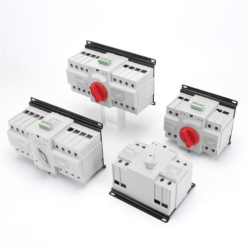 63A 4 Pole Automatic Transfer Switch with Manual Control and Thermal Overload Protection AC220V 1