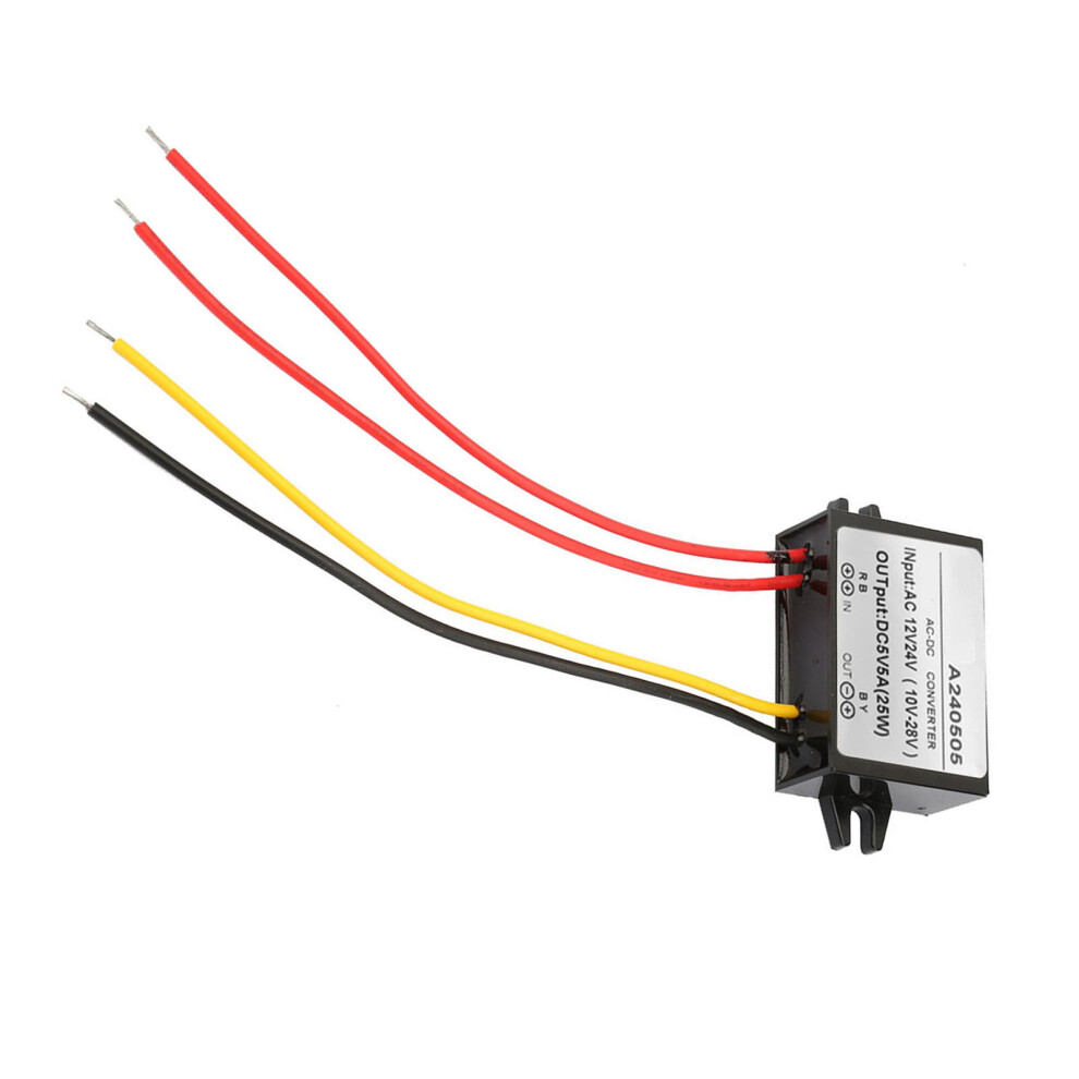 Ac 12-24V To 5V Buck Converter 25W Compact Black 3241393824591