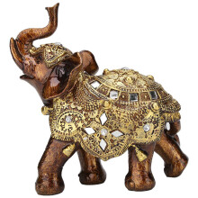 Lucky Elephant Statues Elephant Figurines Sculptures Table-L