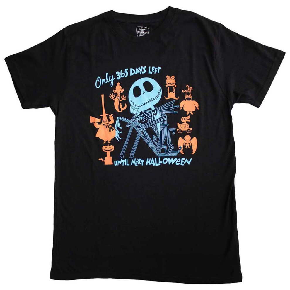 Disney (S, ) The Nightmare Before Christmas 365 Days T Shirt Black