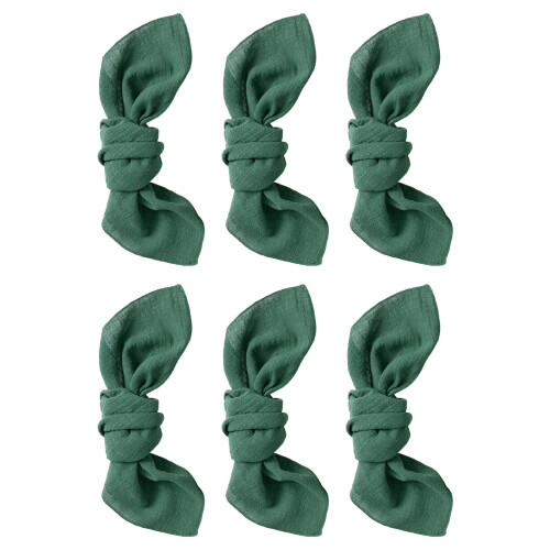 Decorative Square Cotton Napkins Table Mat With-green overlay
