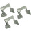 3Pcs Wrinkled Polyester Table Runners For Banquets-Gray green 1