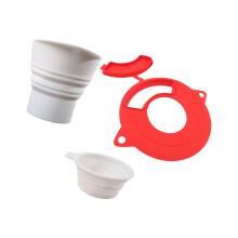 Grip Resistant flexible Baking Supplies Lid Extended stream-Red