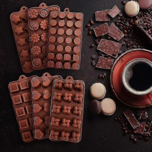 6 Pieces Cake Mold Multi Style Silicone Chocolate Mold L Baking 1
