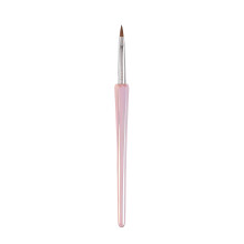 Kolinsky Acrylic Nail Brush Size 2 with Pink Diamond Handle, Natural Kolinsky Hair, Precision Sculpting Tip