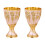 Stylish Metallic Wine Goblet Drink Cup Ideal For-White 2 1
