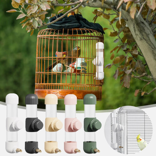 Automatic Bird Water Dispenser Hanging Cage Compatible with 2