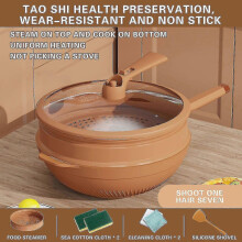 Tomorrow Delivery Pot Clay Non Stick Pot Health Preserving Pot Ceramic Frying Pot Steaming And Cooking Integrated Pot