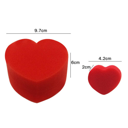 5pcs Multiplying Sponge Hearts Magic Trick Set Soft Reusable Hearts Visual Effect for Kids and Beginners 2