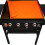 Set van 2 siliconen bakmathoezen, 42,5 x 38,5 cm, oranje 1