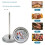 Grillfleischthermometer, lebensmittelecht, wasserdicht, 1 Stück 1