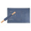 Pie Bread Baking Mat and Rolling Pin for Kitchen Use 2Sets Blue Silicone and Wood 1