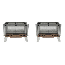 2X Utomhus Camping Rökelsebrännare Mini Vedspis Aromaterapi Hållare