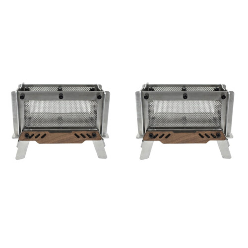 2X utendørs camping røkelsesbrenner mini vedovn aromaterapiholder