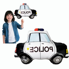 Police Car Foil Balloon 23.6″30.7″ Realistic Design Durable SelfSealing Helium or Air for Kids Birthday Party