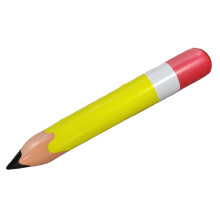Inflatable Pencil Balloon 70cm Yellow Graduation Party Decoration Reusable EyeCatching Photo Prop