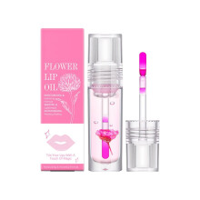 Color Changing Glossy Lip Oil 3.8ml Hydrating Transparent Formula with Glass Shine Finish Gift for Women (Pink)