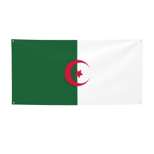 Algeria Flag Banner Fadeproof Polyester with Vivid Print for Birthday Party and Celebration Decor