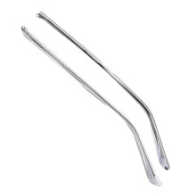 Clear Grey Metal Eyeglass Replacement Temples Arms Pair, Universal Fit Easy Installation Parts