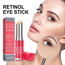 Eye Cream Stick for Dark Circles and Puffiness, Firming Hydrating Balm for Wrinkles and Sensitive Skin