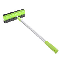 Retractable Window Squeegee with Aluminum Handle, Streak Glass Cleaning Tool for Home