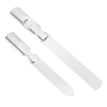 Stainless Steel Nail File with Leather Case, Precision Filing Surface, Portable Manicure Set for Travel