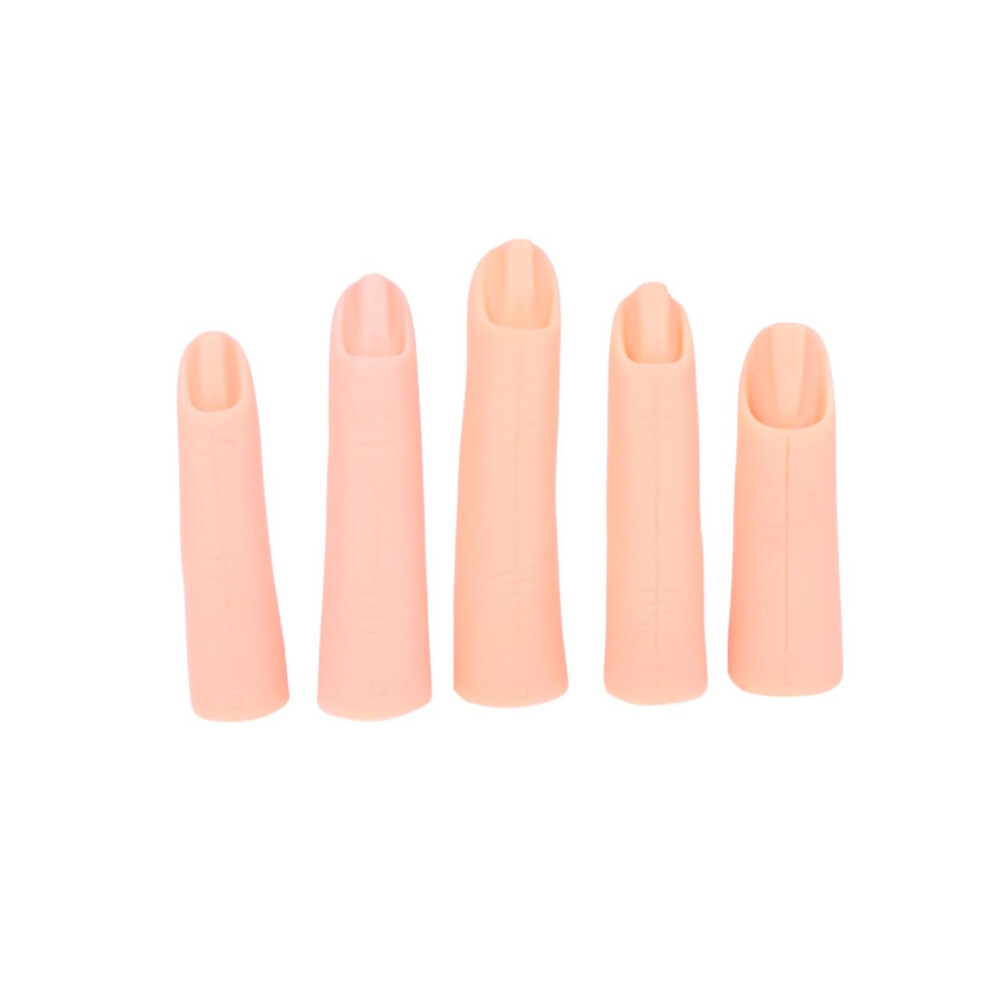 Nail Practice Hand with Realistic Fingers Reusable Manicure Training Hand for Beginners and Salon Artists