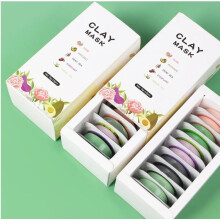 Clay Face Mask Variety Pack for Glowing Skin, 5 Types Hydrating and Detoxifying Pods, 1.76oz