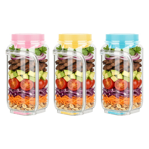 Practical Plastic Food Storage Container For Meal-Blue 1