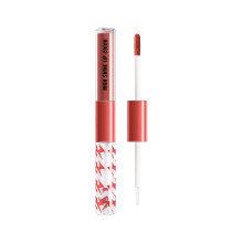 Double Lip Gloss Bundle with Candy, Long Lasting Lip Gloss and Durable Nude Velvet Lipstick, Non Stick Cup Finish